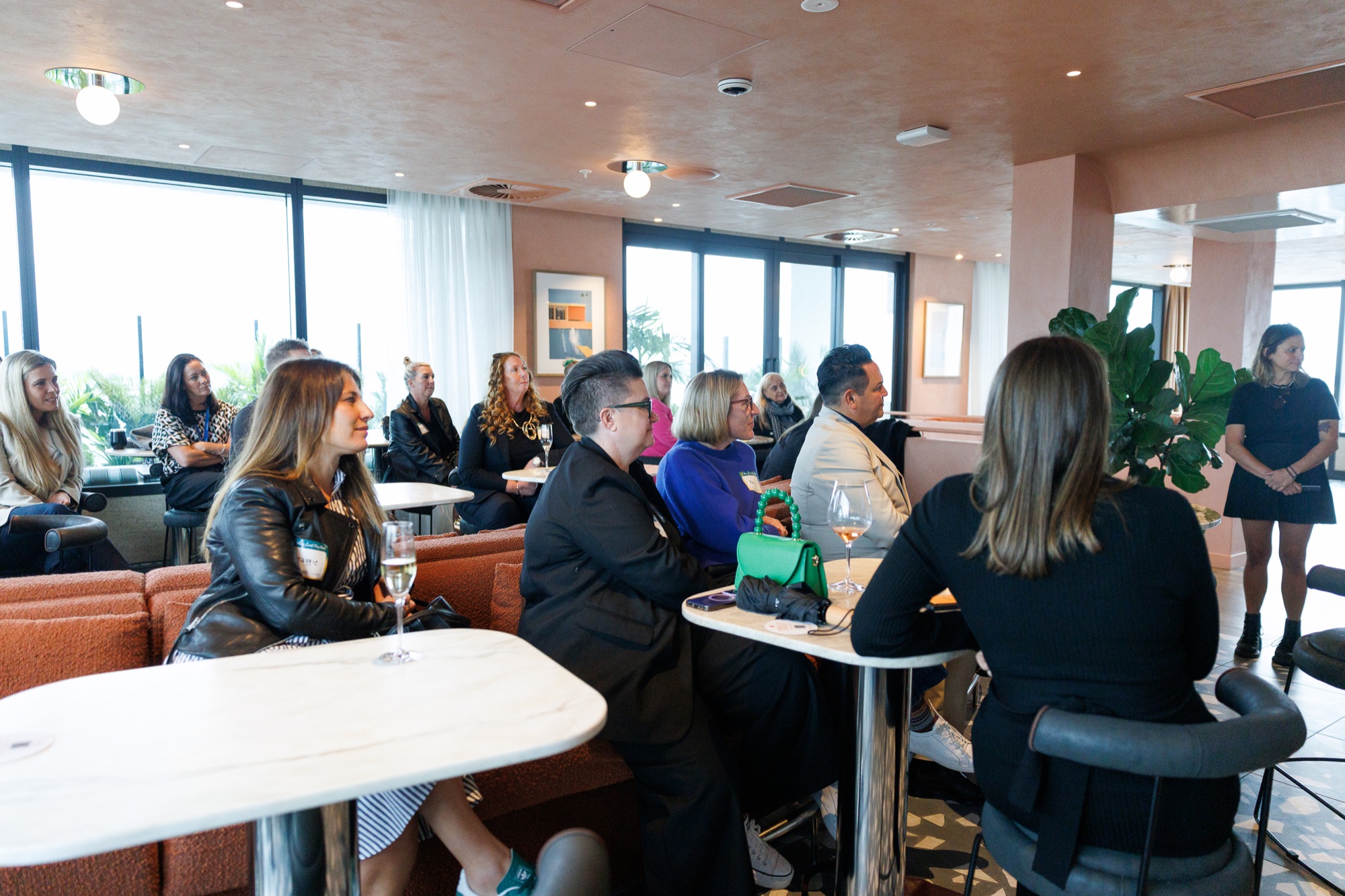 Founding Members listening during the Auckland lunch