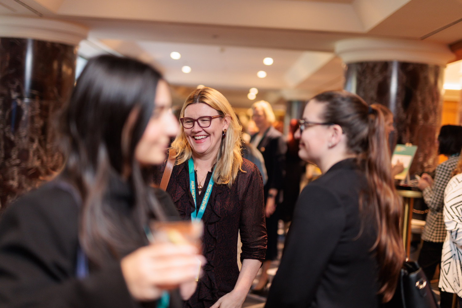 Guests networking at AUNZ MICE Club Sydney